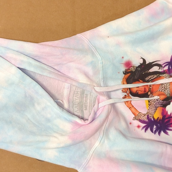 Aaliyah Crop Hoodie Air Brush Medium New - Picture 5 of 12